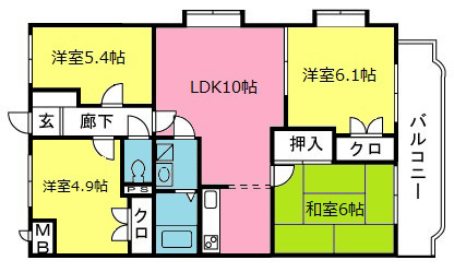 ウィスタリアⅡ 間取り