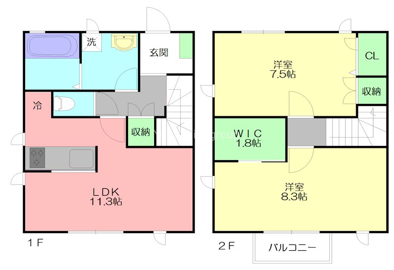 テラスハウス浜見 間取り