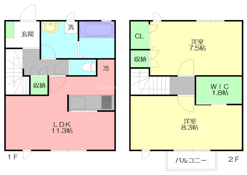 テラスハウス浜見 間取り
