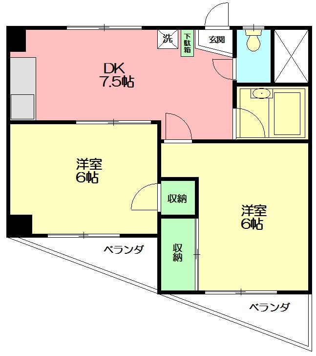 神奈川県厚木市山際 間取り