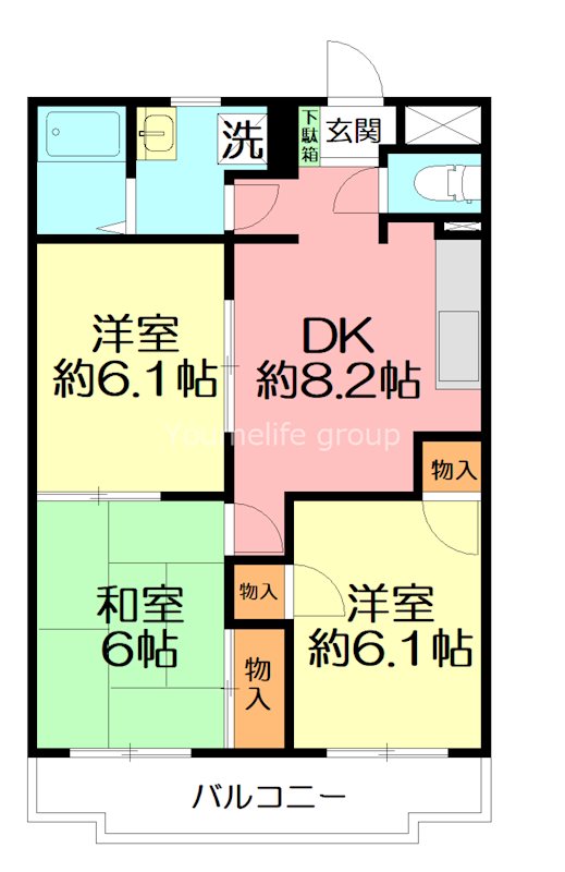 ラークハイツ座間 間取り