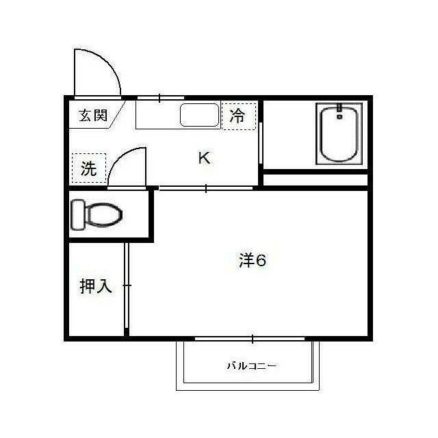アイレットハイツ 学生さん・単身の方におすすめ１Ｋのお部屋です♪