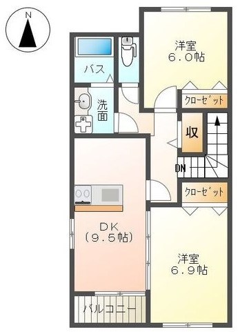 サン　フォレスタＢ 間取り