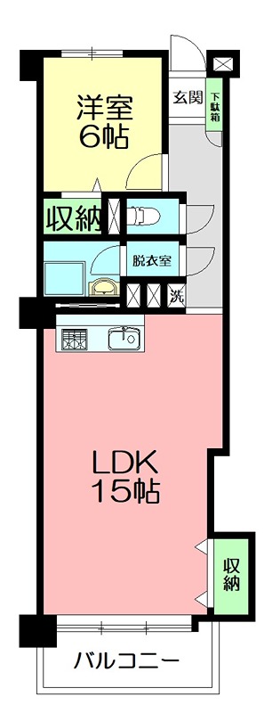 鵠沼フラワーマンション 間取り