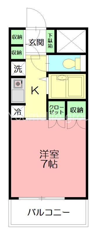 厚木アザレアビル 間取り