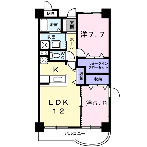 アンソレイエ　アオキ 間取り