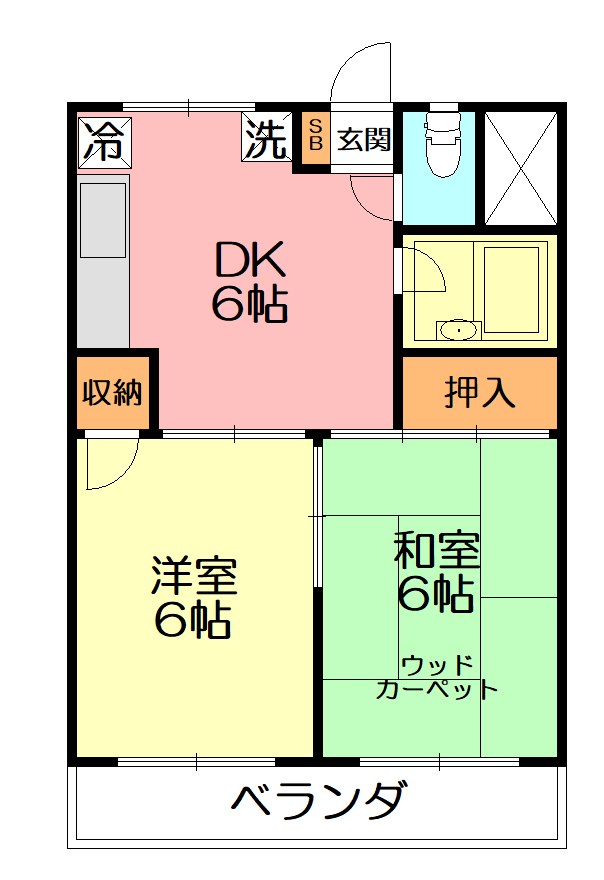 神奈川県厚木市山際 間取り