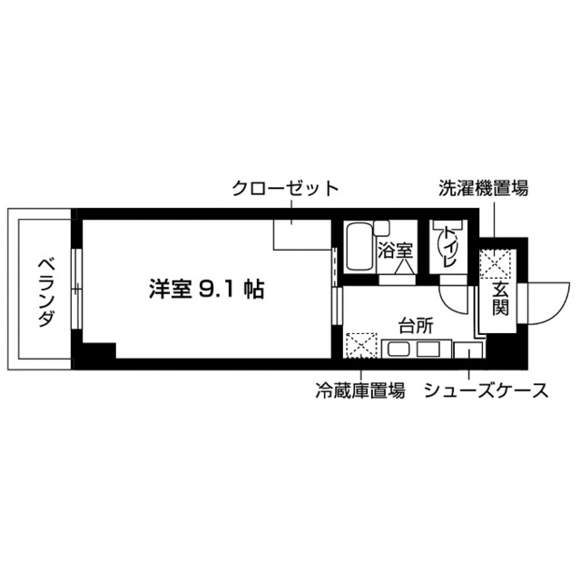 ヴァントゥール本厚木 間取り