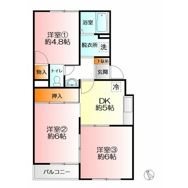 横浜上郷ハイツ 間取り