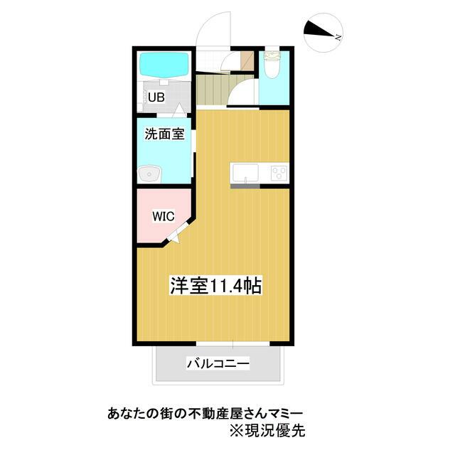 アイコーポ鎌倉台Ⅱ 広めの洋室で壁面も多く、テレワーク時のビデオ会議でも重宝する広さです。
